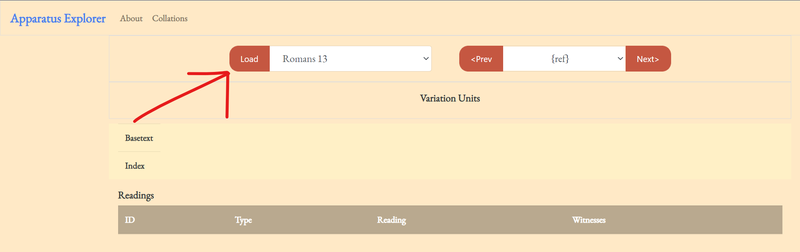 Highlighting Load Button